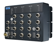 EN50155 Managed PoE Ethernet Switch with 16GE, 24-110VDC